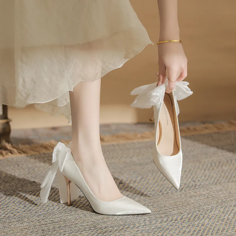 QITUMAUL Slim Heel High Heels Women's-12