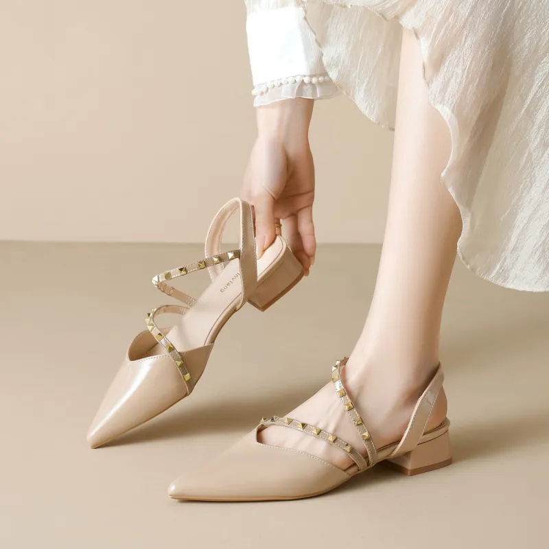 QITUMAUL Block Heel High Heels Women's-5