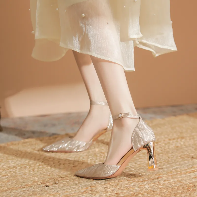 QITUMAUL Chunky Heel High Heels Women's-7