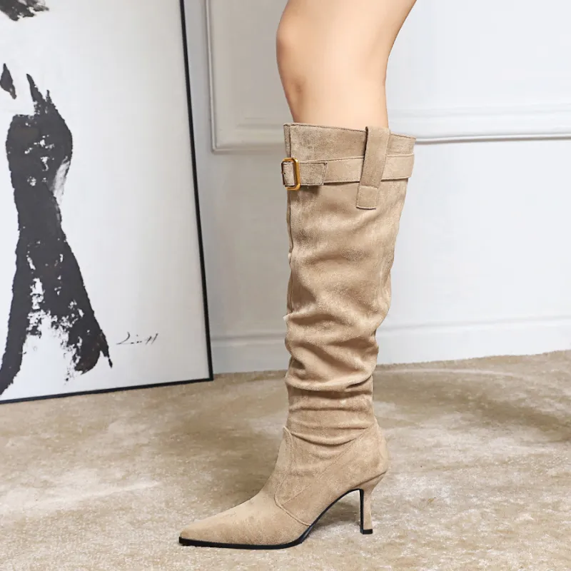 QITUMAUL Knee high Boots Women's-9