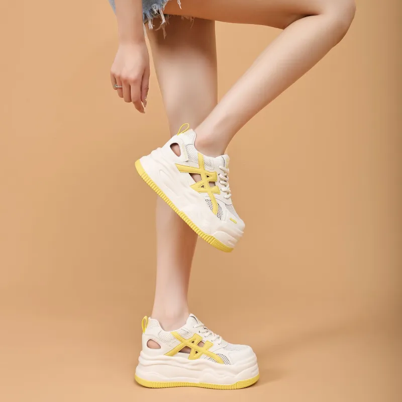 QITUMAUL Low Top Skateboard Shoes Women's-8