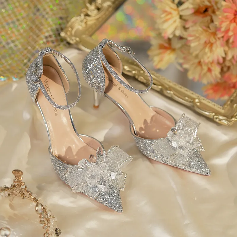 QITUMAUL Slim Heel High Heels Women's-9