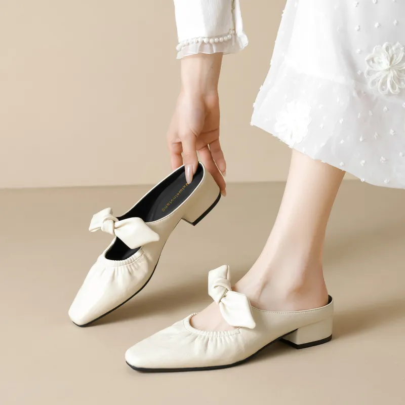 QITUMAUL Rubber Sole Abrasion Resistant Slip Resistant Closed Toe Slippers Women's-5