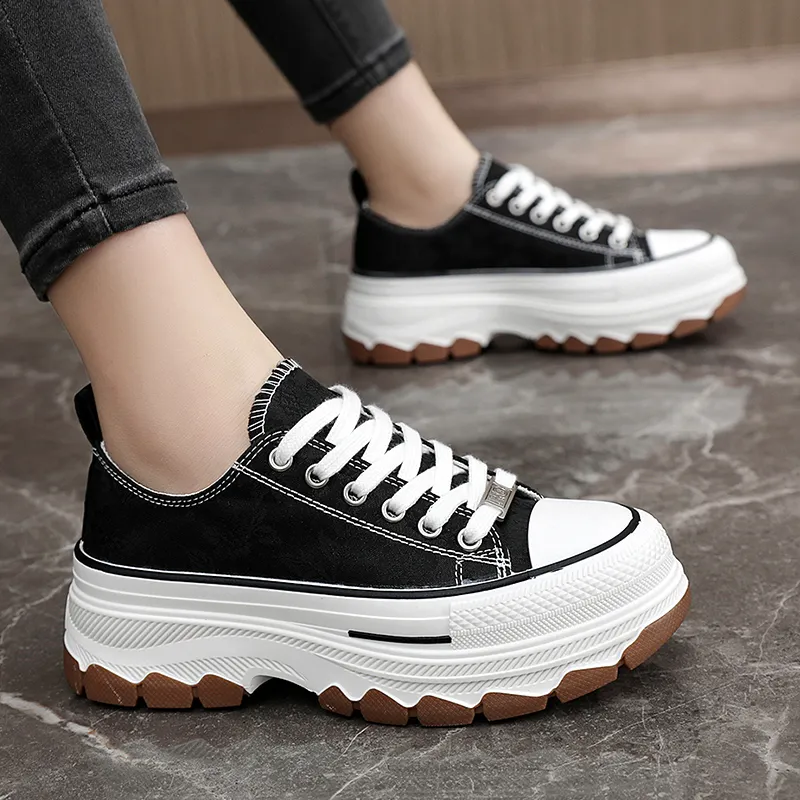 QITUMAUL Anti-Slip And Wear-Resistant Lightweight Balance Canvas Shoes Women's-4