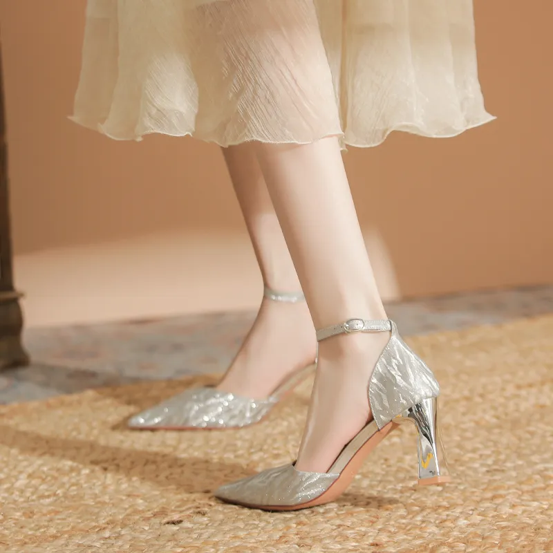 QITUMAUL Chunky Heel High Heels Women's-15