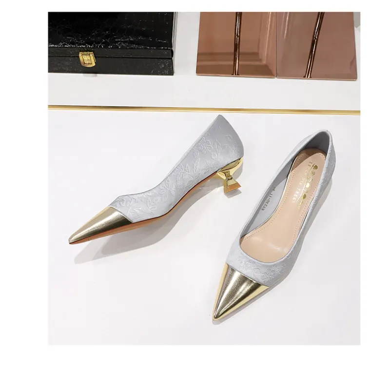 QITUMAUL Slim Heel High Heels Women's-5