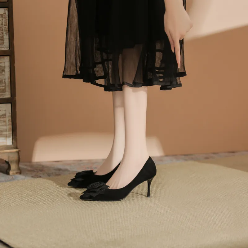 QITUMAUL Slim Heel High Heels Women's-2