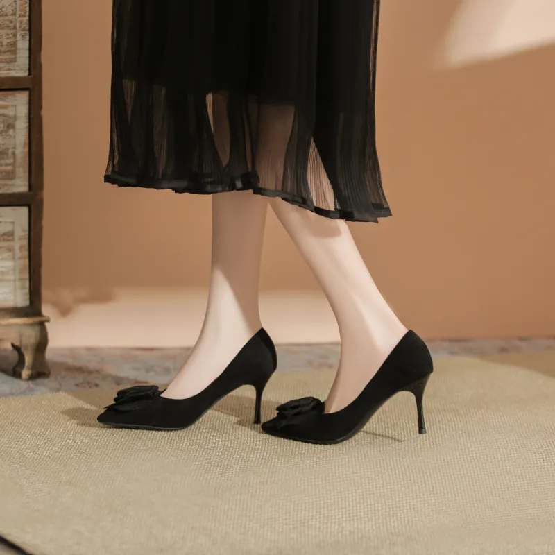 QITUMAUL Slim Heel High Heels Women's-3