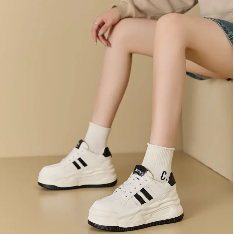QITUMAUL Low Top Skateboard Shoes Women's-5