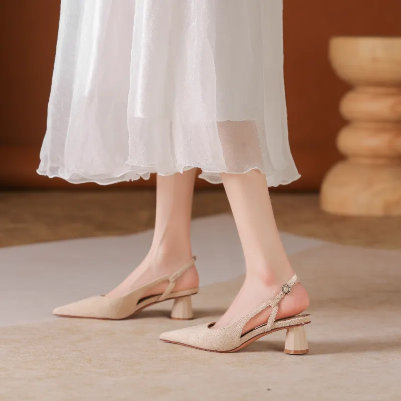 QITUMAUL Chunky Heel High Heels Women's-10