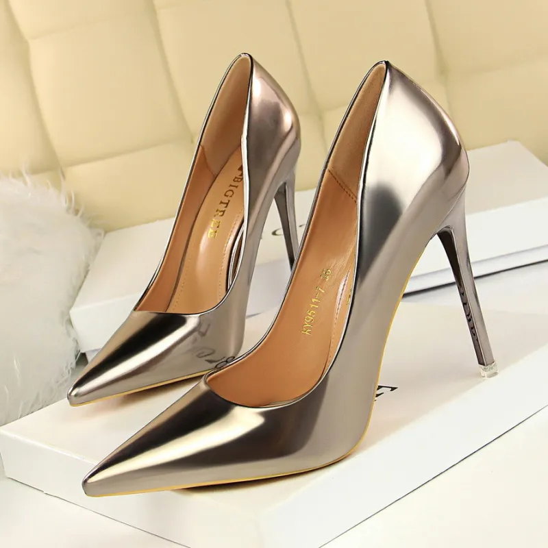 QITUMAUL Slim Heel High Heels Women's-9