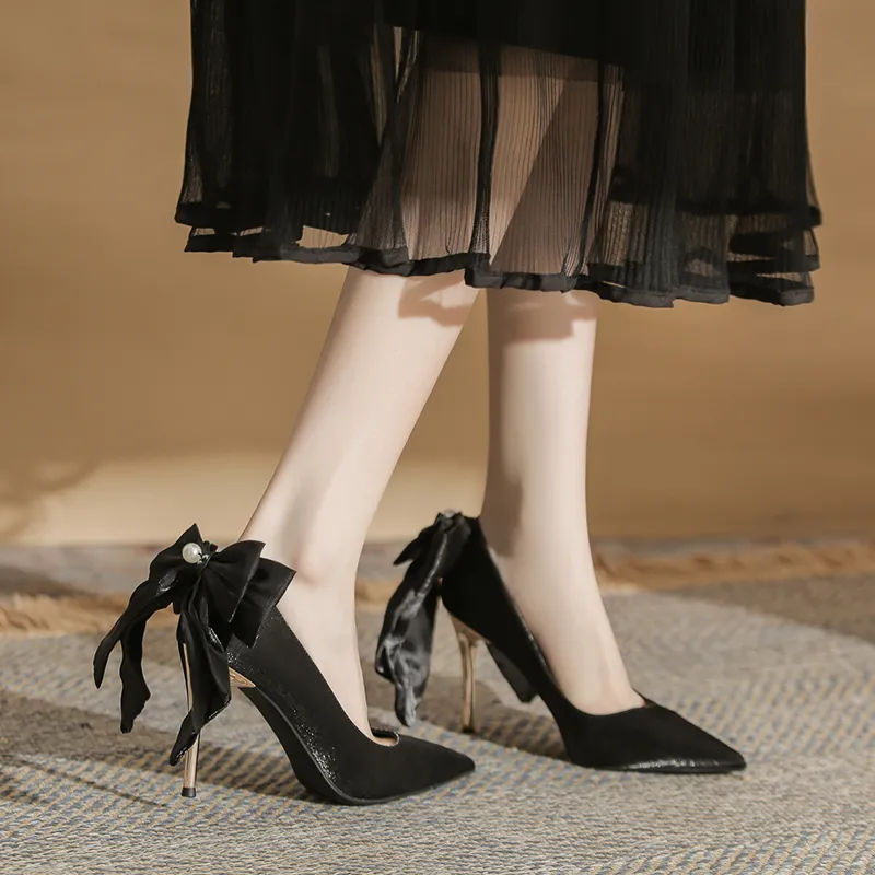 QITUMAUL Slim Heel High Heels Women's-2