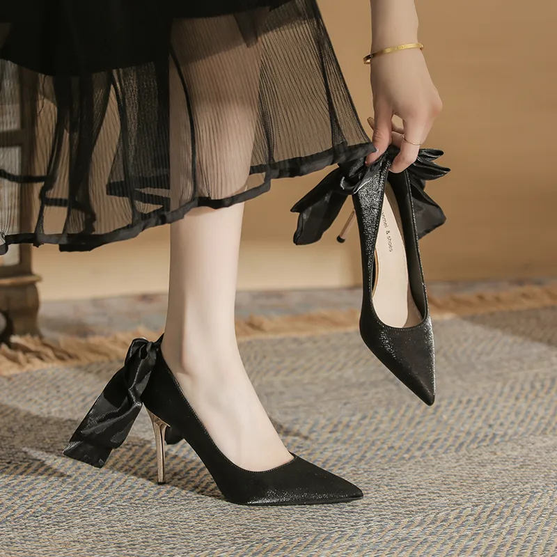 QITUMAUL Slim Heel High Heels Women's-6