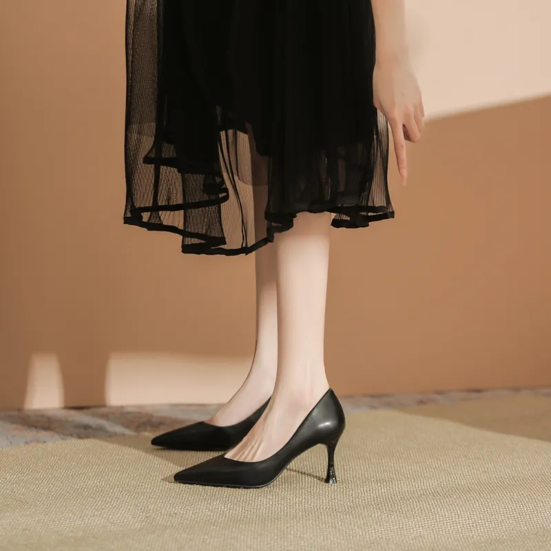 QITUMAUL Slim Heel High Heels Women's-2