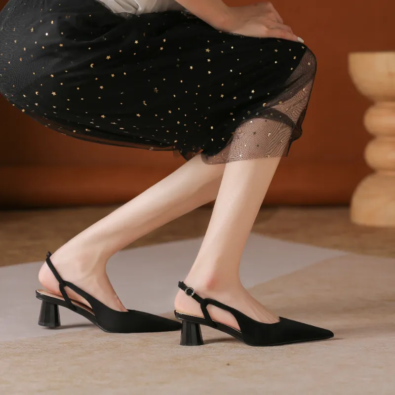 QITUMAUL Chunky Heel High Heels Women's-4