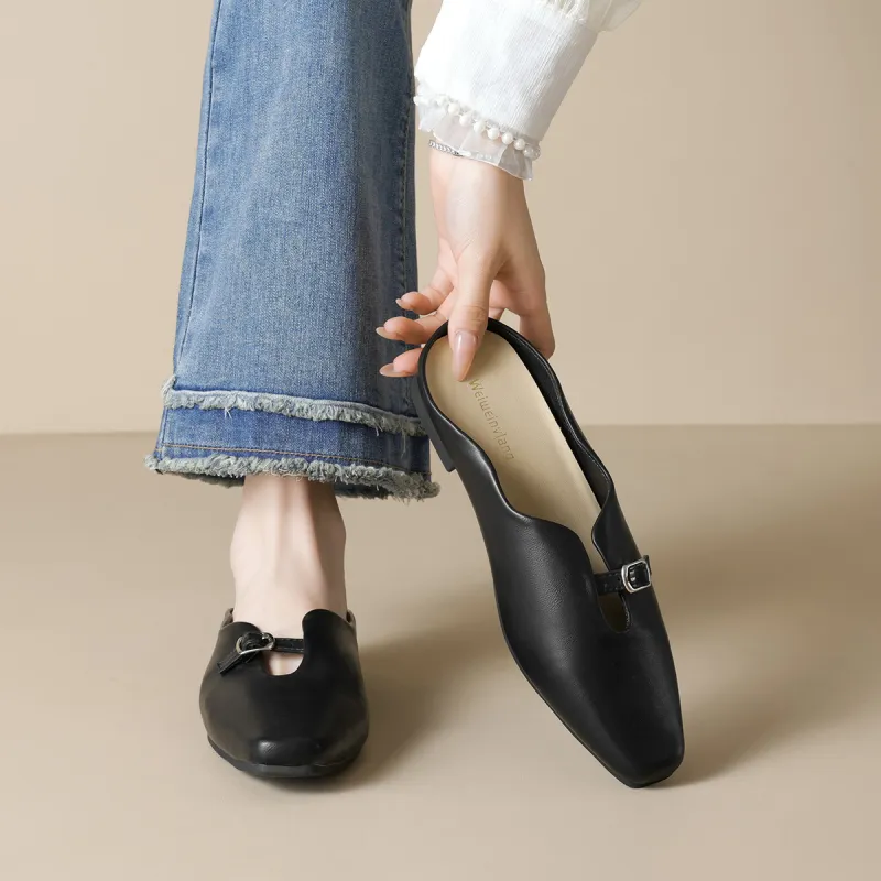 QITUMAUL Closed Toe Slippers Women's-1