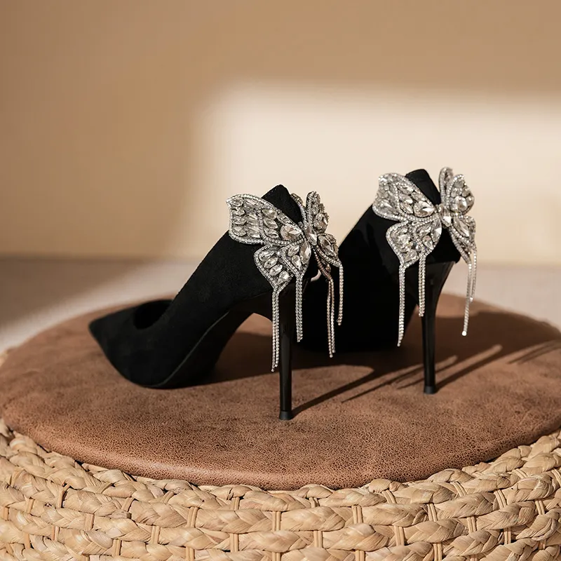 QITUMAUL Slim Heel High Heels Women's-2