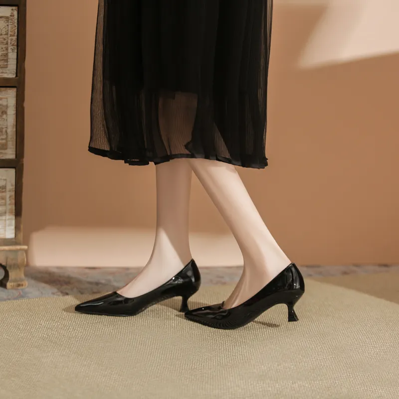QITUMAUL Slim Heel High Heels Women's-3
