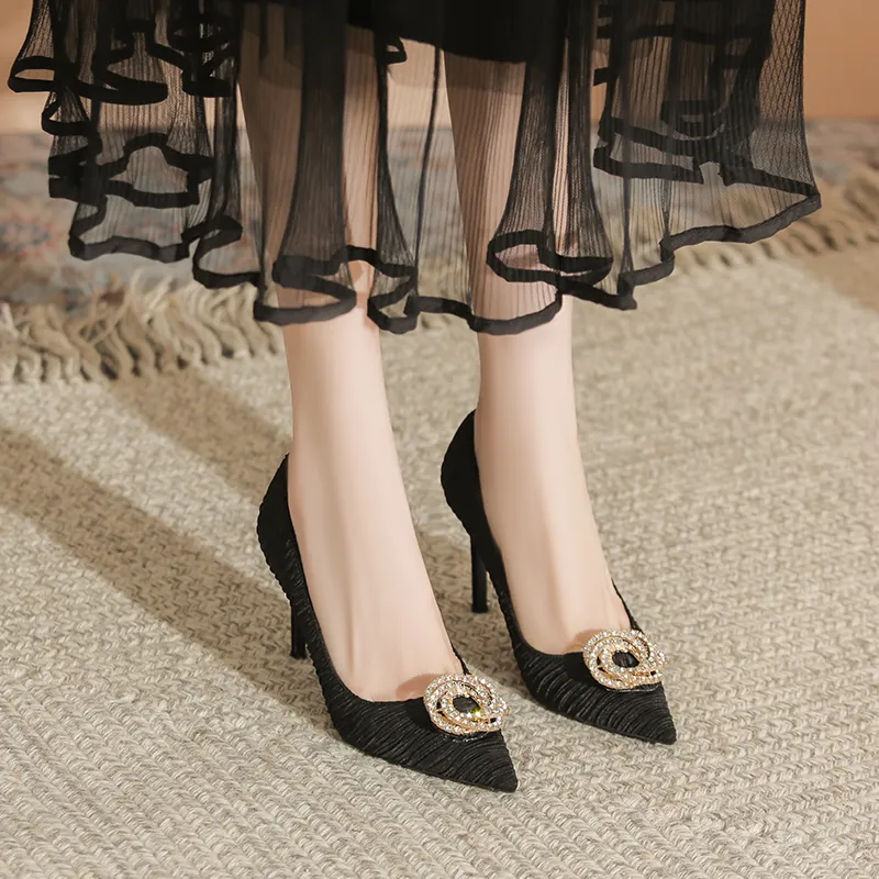 QITUMAUL Slim Heel High Heels Women's-2