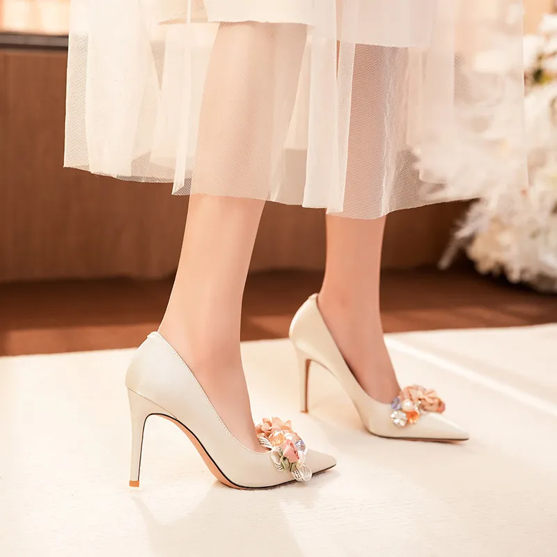 QITUMAUL Slim Heel High Heels Women's-23