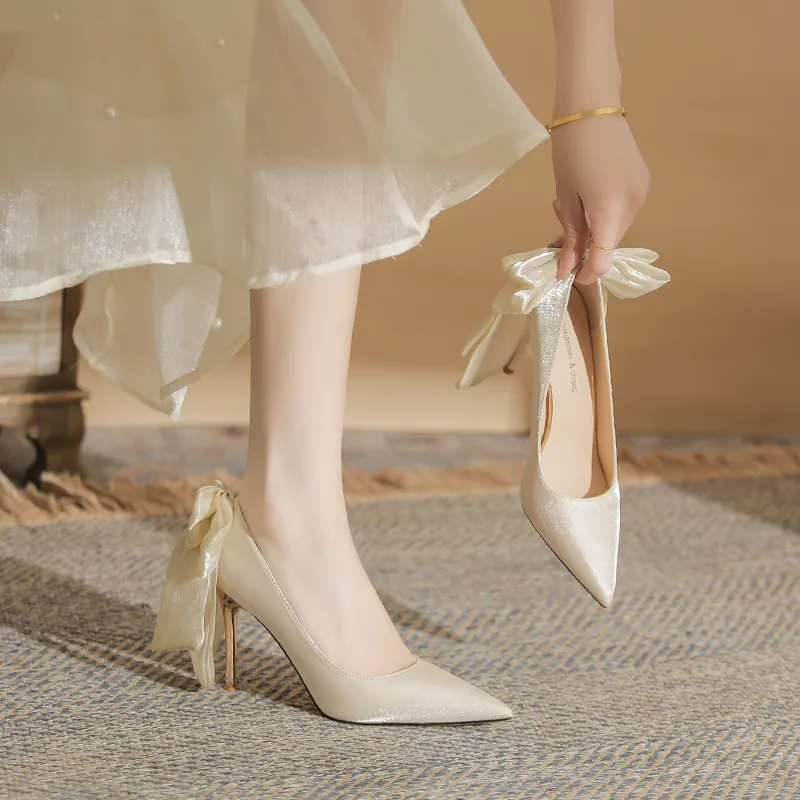 QITUMAUL Slim Heel High Heels Women's-18