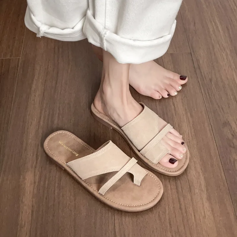 QITUMAUL Rubber Sole Slide Slippers Unisex-1