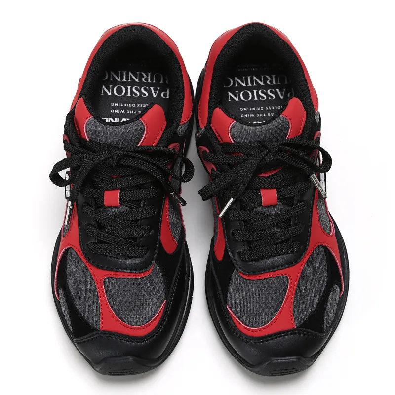 ADCDAVINCI Functional Wind Series Lightweight Wear-resistant And Non-slip Low-Top Casual Shoes Unisex Black Red-3