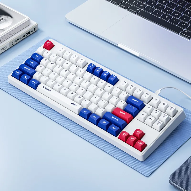Inphic K902 Mecha Style Wired Keyboard Quiet Dazzling Color Lighting Laptop-5