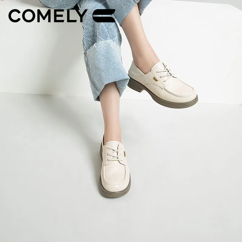 COMELY Loafers Women's Black/Beige/Light Brown-5