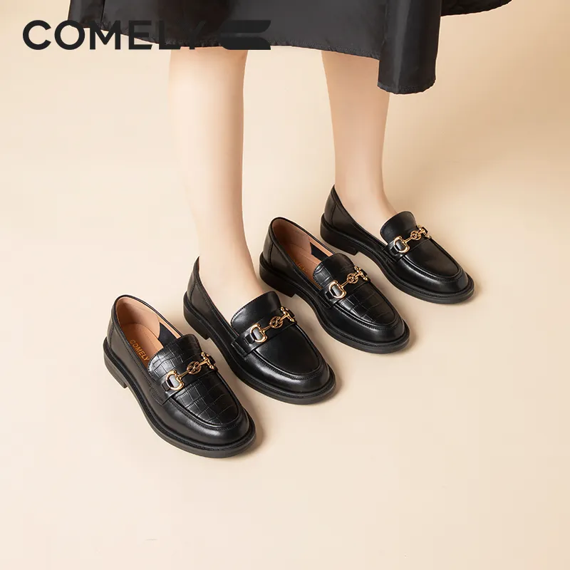 COMELY Loafers 2.5cm Women's Black-28