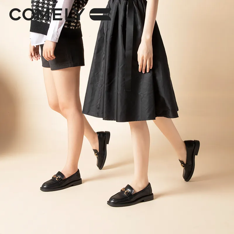 COMELY Loafers 2.5cm Women's Black-27
