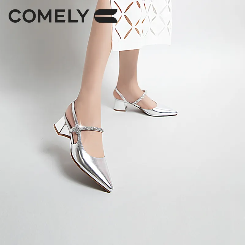 COMELY One Strap Sandals 4.5cm Women's-16