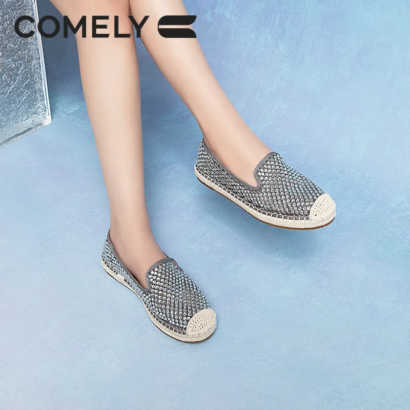 COMELY Espadrilles Women's Light Gold/Gray-15