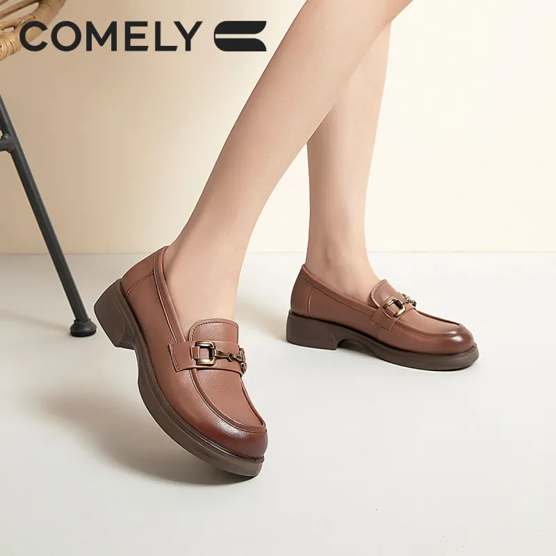 COMELY Loafers Women's Black/Light Brown/Ecru-13