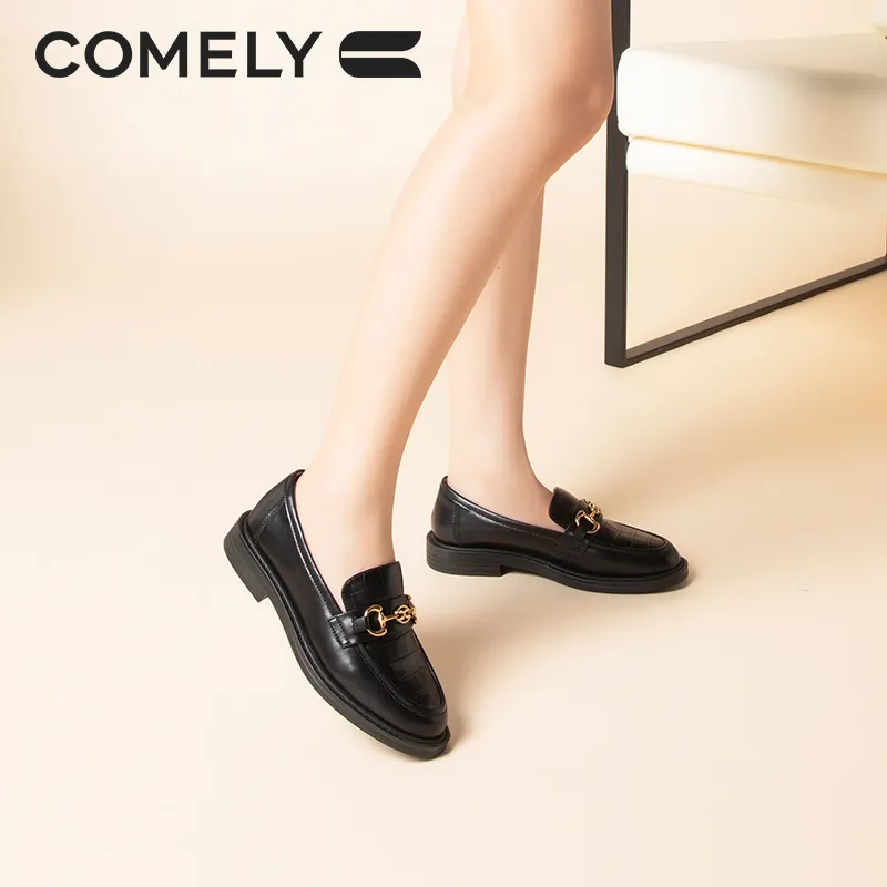 COMELY Loafers 2.5cm Women's Black-23