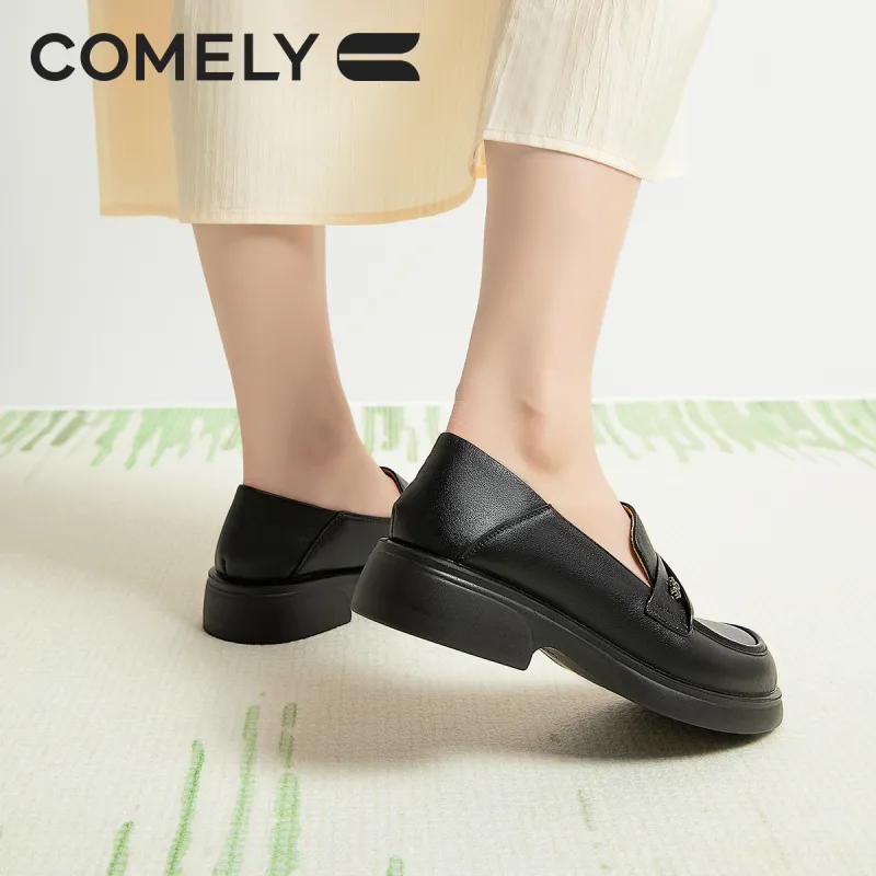 COMELY Loafers Women's Black/Light Brown/Ecru-17