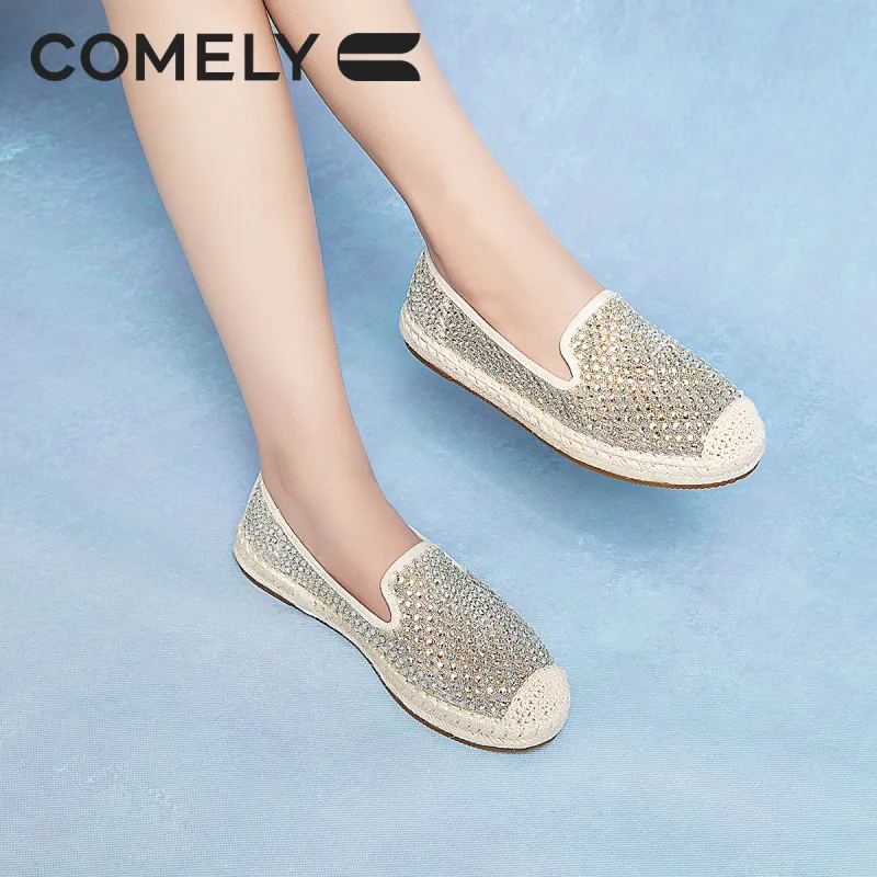 COMELY Espadrilles Women's Light Gold/Gray-5