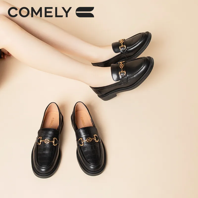 COMELY Loafers 2.5cm Women's Black-29