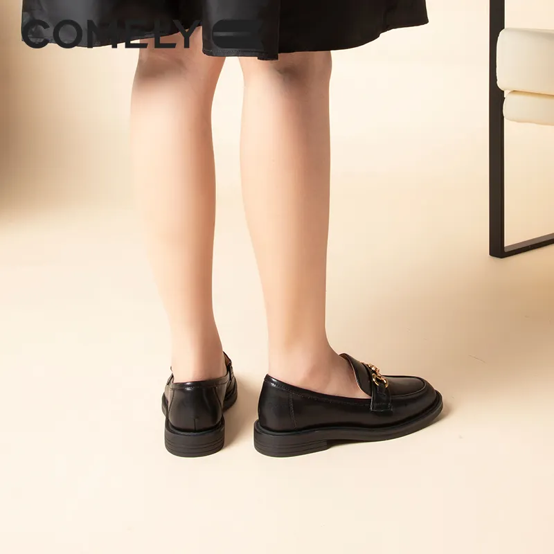COMELY Loafers 2.5cm Women's Black-8