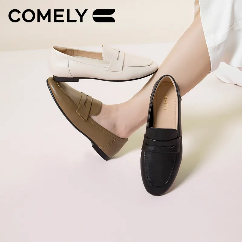 COMELY Loafers Women's Black/Brown/Ecru-28