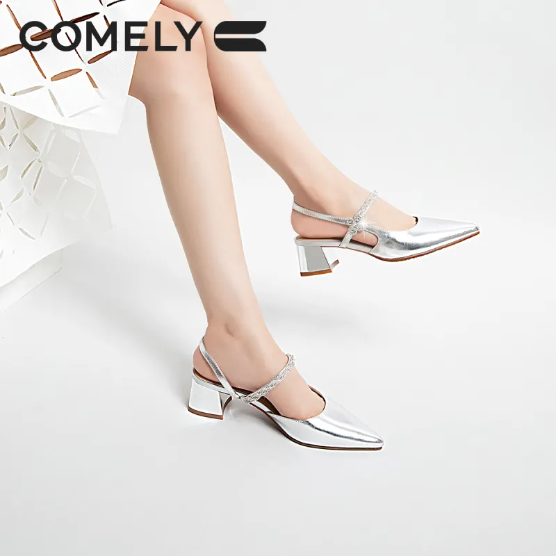 COMELY One Strap Sandals 4.5cm Women's-15