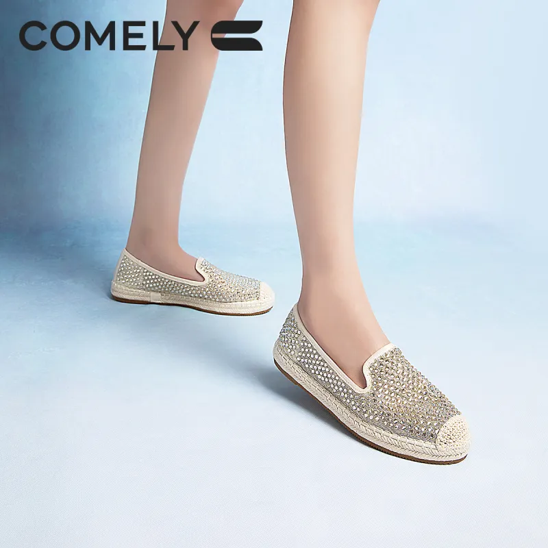 COMELY Espadrilles Women's Light Gold/Gray-6