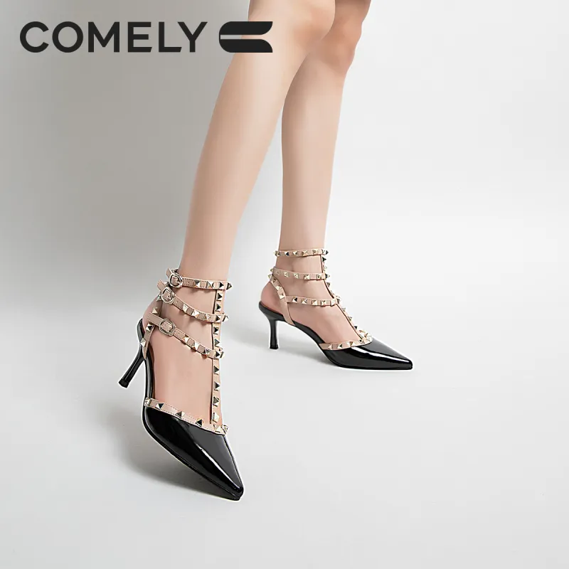 COMELY Strap Sandals 6.5cm Women's-25
