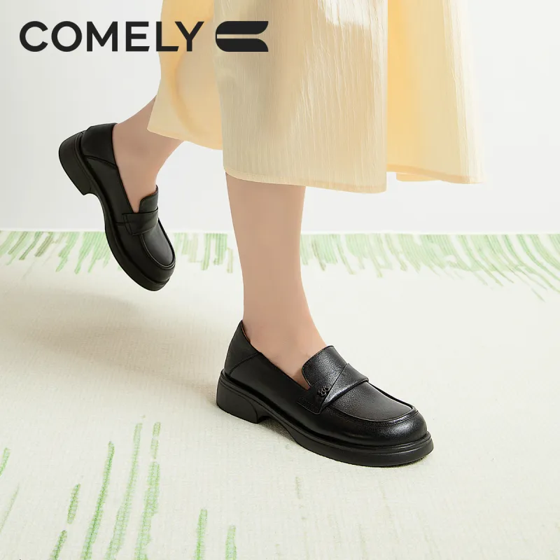 COMELY Loafers Women's Black/Light Brown/Ecru-18