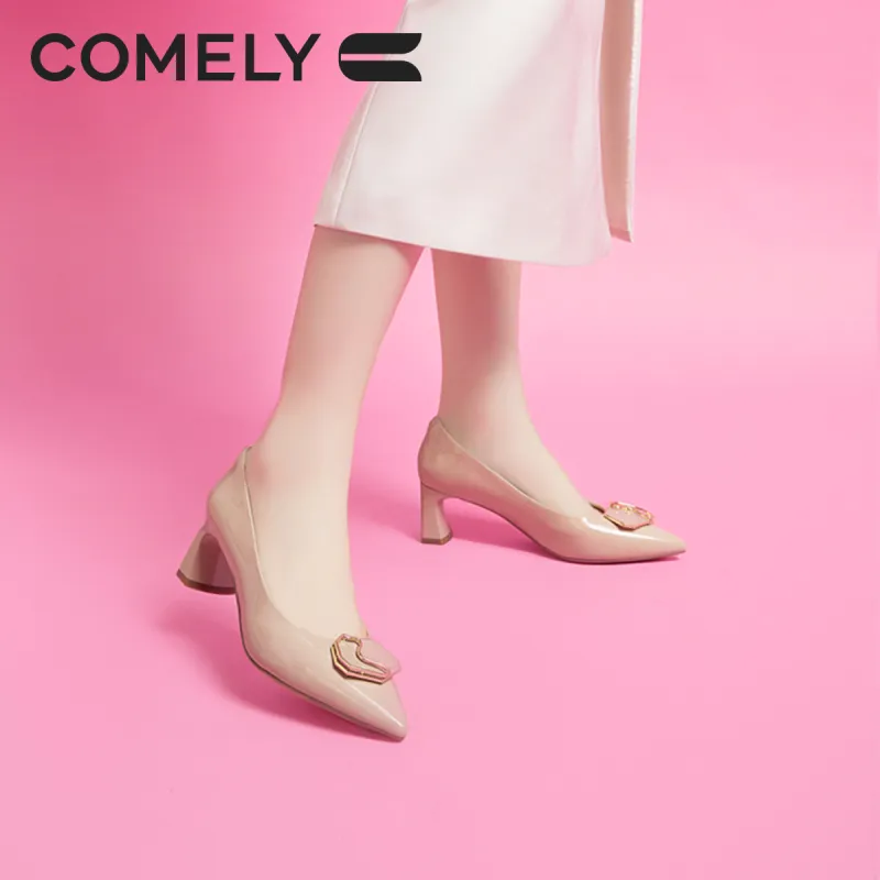 COMELY Chunky Heel High Heels 5.5cm Women's-5