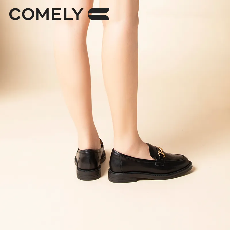COMELY Loafers 2.5cm Women's Black-26