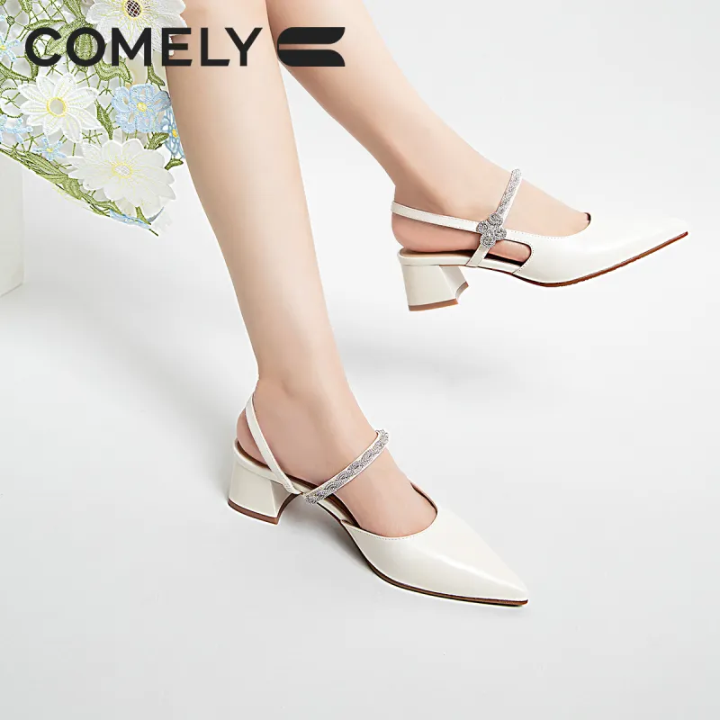 COMELY One Strap Sandals 4.5cm Women's-7