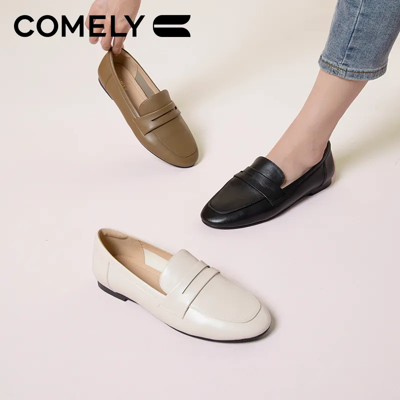 COMELY Loafers Women's Black/Brown/Ecru-27