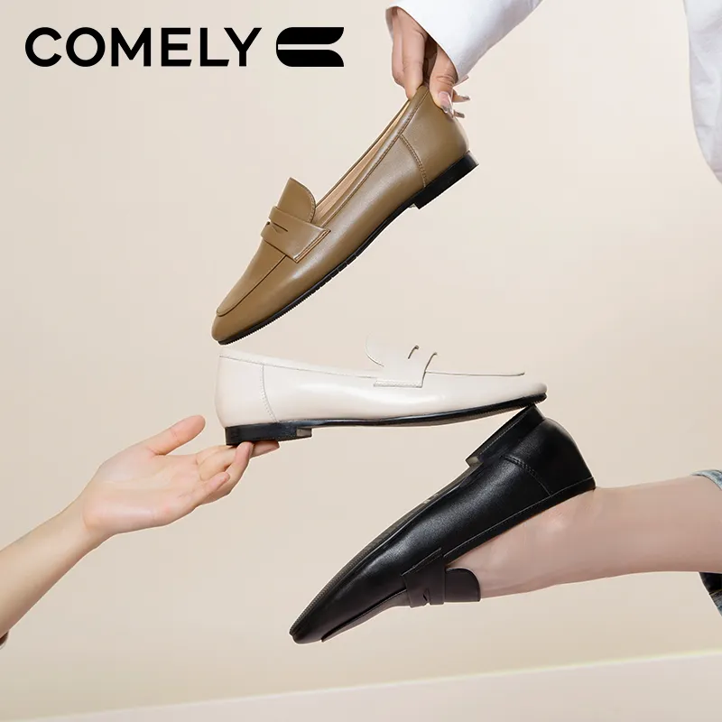 COMELY Loafers Women's Black/Brown/Ecru-26