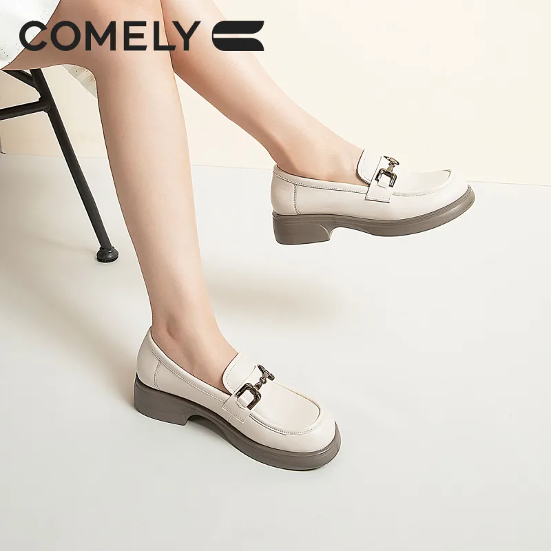 COMELY Loafers Women's Black/Light Brown/Ecru-5